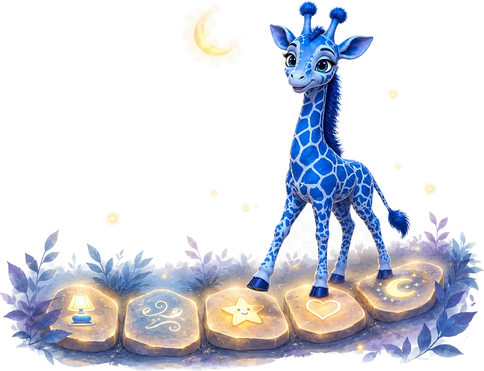 Maya following five gentle steps toward a peaceful bedtime